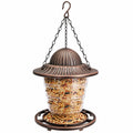 Vogelfutterspender Ø 24 cm Metall Kunststoff Bronze Transparent zum Aufhängen