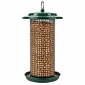 Vogelfutterspender 20 x 35 cm aus Metall Grün zum Aufhängen