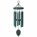 Windspiel 85 cm aus Metall in Türkis für Garten und Balkon